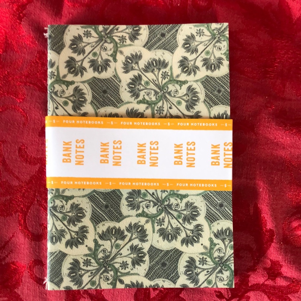 🌵 3/$15 Pack of 4 bank notebooks for notes, budgeting, money accounting